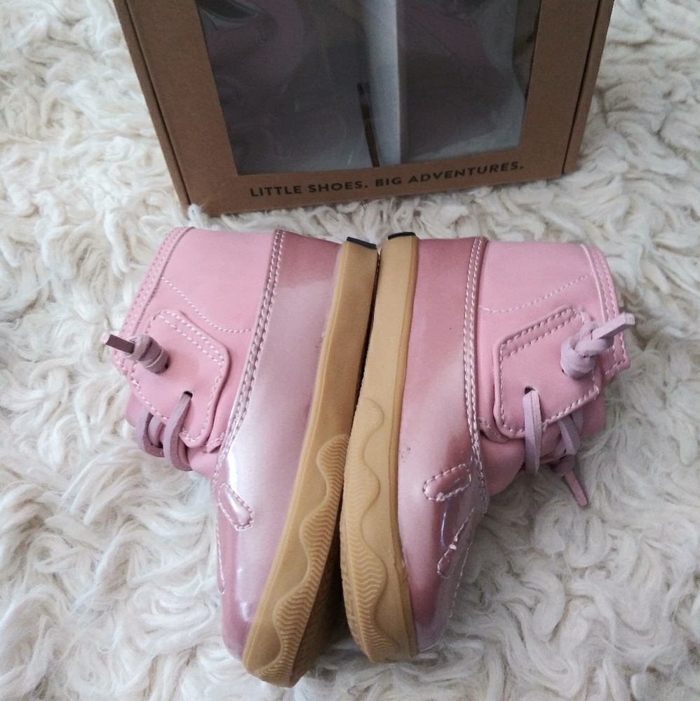 New Sperry ice storm crib pink shoes 4 - Picture 4 of 4